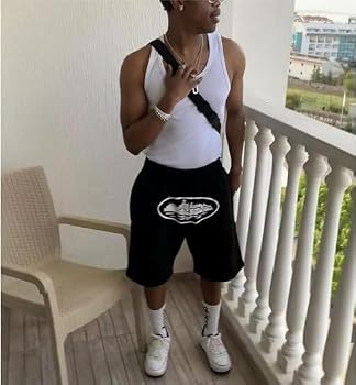 LHDZRMB Corteiz Cargo Shorts for Men - Short Sleeve T-Shirt Hip